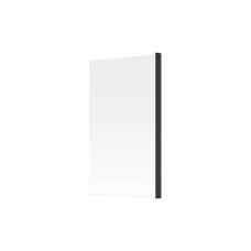 Square Bath Screen Black 1400mm high